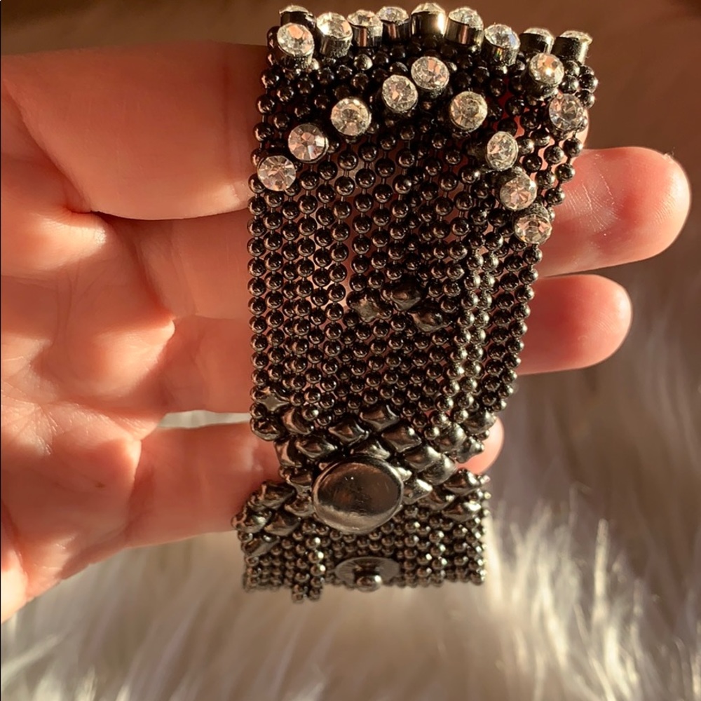Chainmail Rhinestone Bracelet - Picture 3 of 4